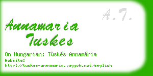 annamaria tuskes business card