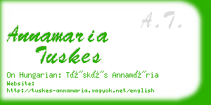 annamaria tuskes business card